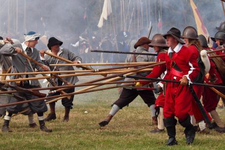 An English Civil War re-enactment by the Sealed Knot